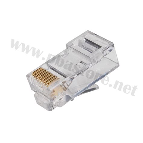 หัวแลน Rj45 Cat6 แบบทะลุ Glink รุ่น Glg 05 แพ็ค100หัว สีใส เคลือบทอง