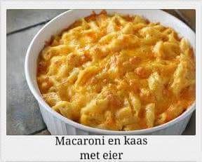 Vinger Lek Lekker Resepte Macaroni En Kaas Met Eier