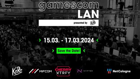 Gamescom Lan Mega Lan Party Event Im M Rz F R Fans Und Influencer