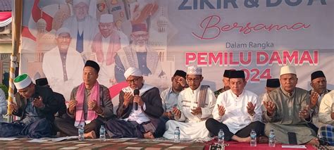 Zikir Dan Doa Bersama Dalam Rangka Pemilu Damai Tahu