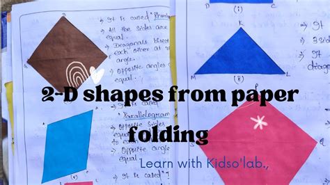 How To Make D Shapes From A Rectangular Sheet Of Paper By Paper