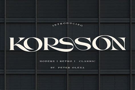 Modern Serif Font on Behance