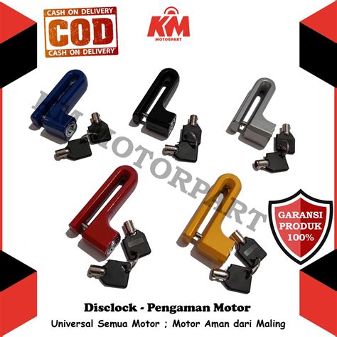 Jual Kunci Gembok Motor Anti Maling Antitheft Disclock Original ...