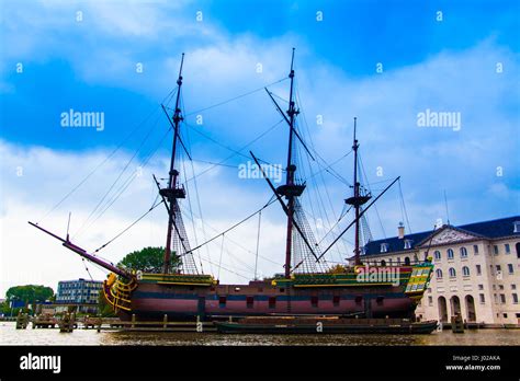 VOC Amsterdam. Dutch sailing ship Stock Photo - Alamy