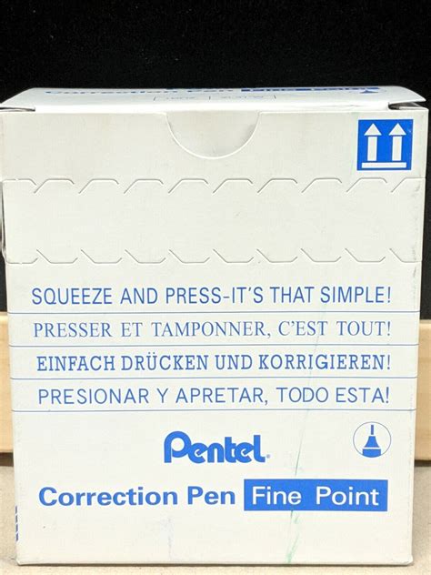 X Pentel Steel Tip Fine Point Correction Pen Ml Ozone Safe Fomula