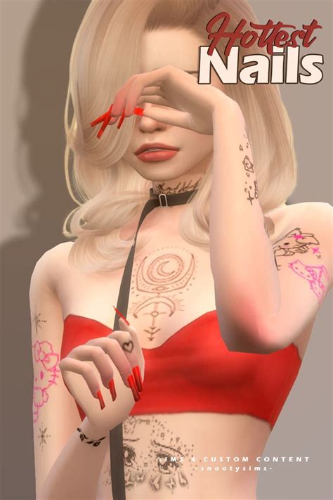 Hottest Sims Nails Cc Mods That You Will Love Sims Nails Sims