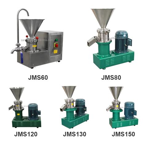 Jms Horizontal Colloid Mill Machine Peanut Butter Maker Jam Sesame