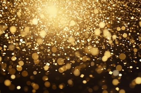 Shiny Golden Glitter Festive Background Premium Ai Generated Image