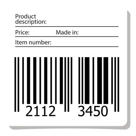 Barcode with info label #AD , #Affiliate, #PAID, #label, #info, # ...