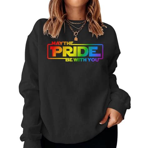May The Pride Be With You Rainbow Lgbt Gay Lesbian Pride T Shirt Mazezy