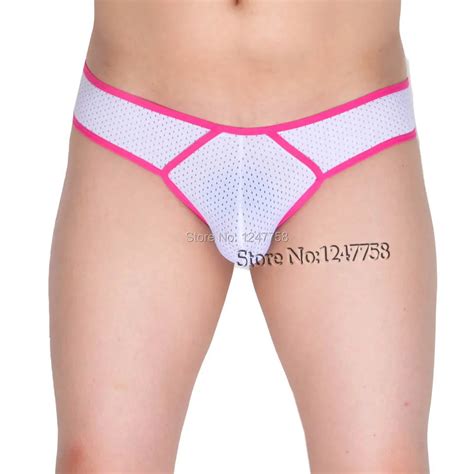 Mens Underwear Boxers Breath Holes Bikini Boxers Sexy Boxershort