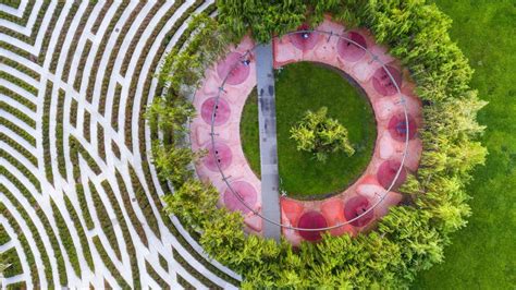 View From Top Of The Gardens Of The Biblioteca Degli Alberi Park Milan