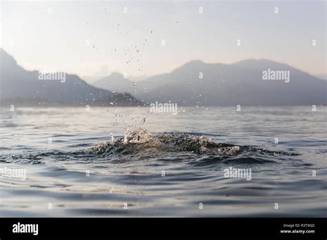 bubbles  splashes   lake stock photo alamy