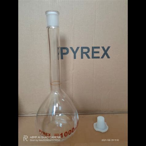 Jual Volumetric Flask 1000 Ml Pyrex Labu Ukur 1000ml Pyrex Kab