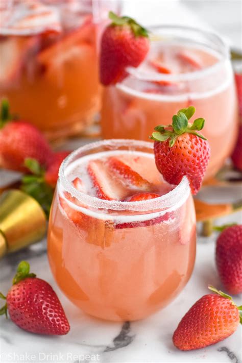 Strawberry Margarita Sangria Shake Drink Repeat