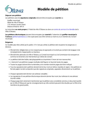 Fillable Online Modle De Ptition Fax Email Print Pdffiller