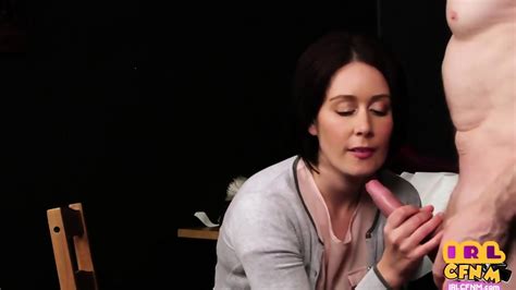 CFNM MILF Lady In Highheels Strokes And Sucks Hard Dick