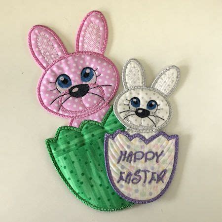 Free In The Hoop Easter Bunny Bunny Embroidery Easter Bunny Free