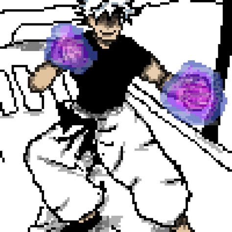 Random Gojo Pixel art by Brngus on DeviantArt
