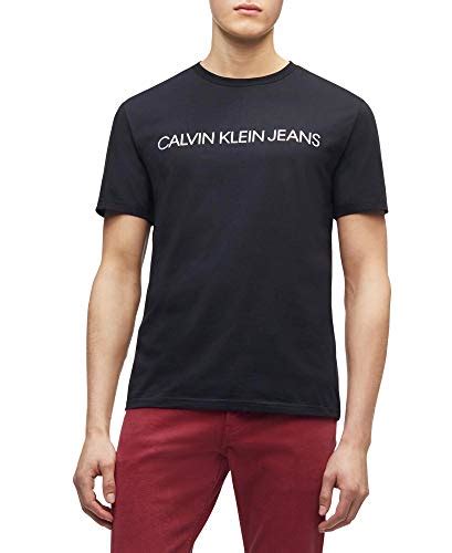 Calvin Klein Jeans Mens Short Sleeve Classic Ck Logo Crew Neck T Shirt