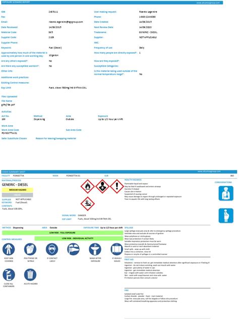 Diesel MSDS | PDF