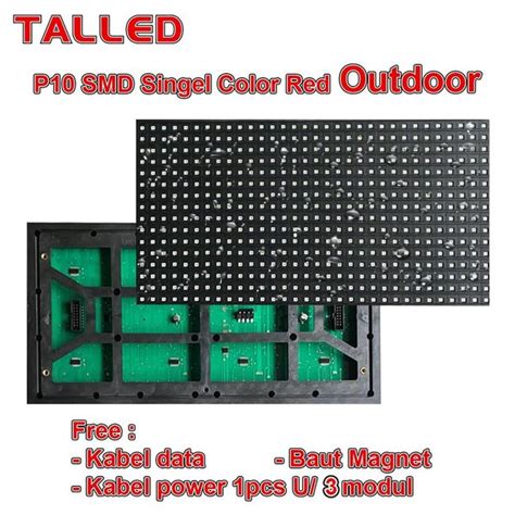 Jual Panel Modul Module Led P Running Text Smd Red Merah Outdoor