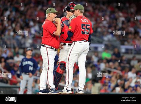 Atlanta Ga May Atlanta Braves Pitching Coach Rick Kranitz