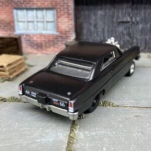 Custom Hot Wheels 1966 Chevy Super Nova Drag Car Gasser Custom Painted Satin Black Ex Black Hole