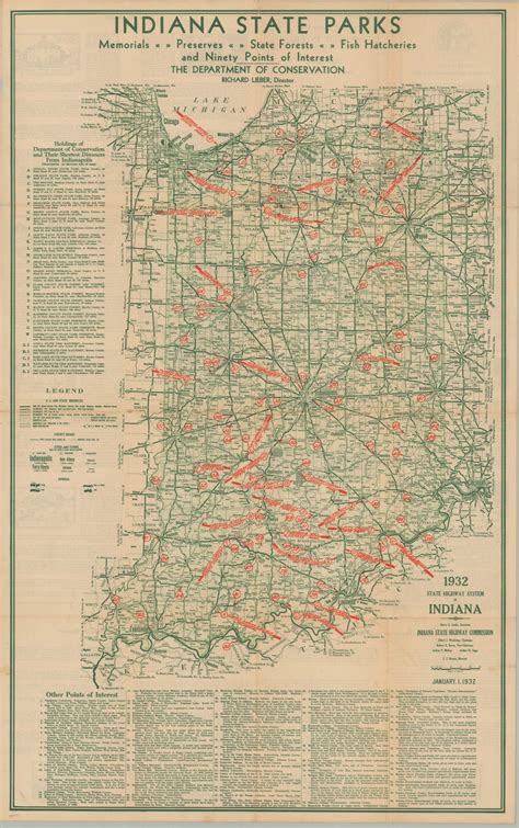 Southern Indiana State Parks Map ♥ Indiana State Map A Large