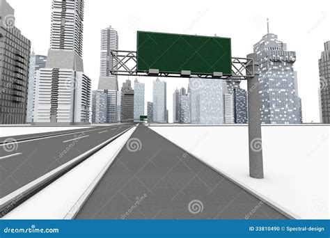 Road To The City Stock Illustration Illustration Of Street 33810490