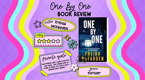 Book Review: One By One by Freida McFadden – Neace Design Co. Digital