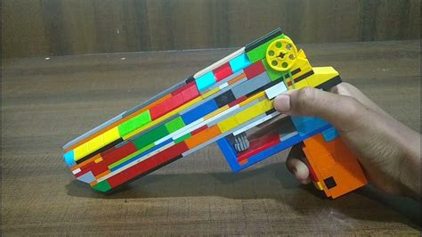 Lego Desert Eagle Blowback Rubberband Gun Youtube