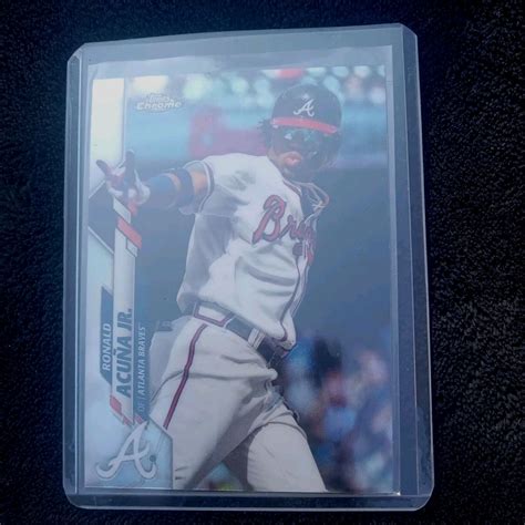 Ronald Acuna Jr 2020 Topps Chrome Sepia Refractor Baseball Card 112