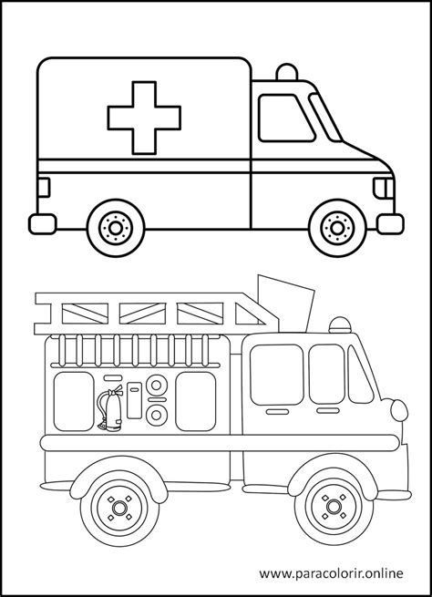 Desenhos de Meios De Transporte Para Colorir Para Colorir