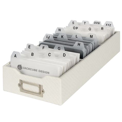 Buy JACKCUBE DESIGN Business Card Holder Organizer For Desk Index Card