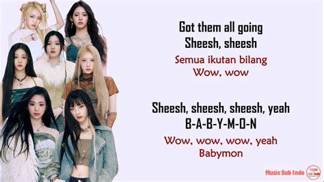 BABYMONSTER SHEESH Lirik Terjemahan Indonesia YouTube