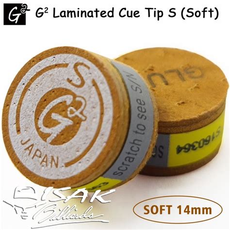 G2 Cue Tip S Soft Japan Layer Pool Billiard Billiard Stick Tip Lapis