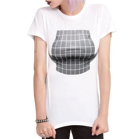 Boobs 3d Optical Illusion White T Shirt Mens Womens Etsy