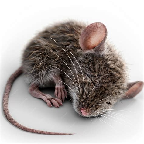 Premium Photo | Gray common house mouse isolated on white background