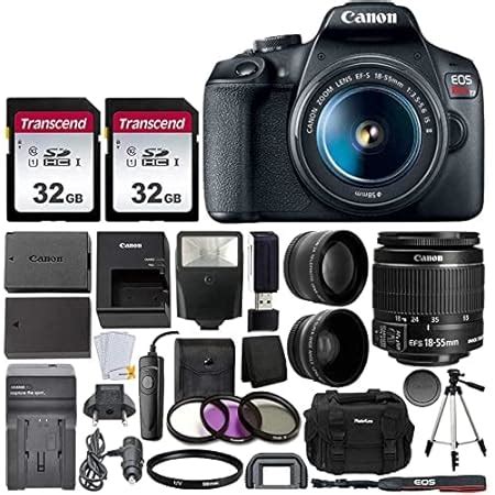 Amazon Canon EOS REBEL T7 DSLR Camera 2 Lens Kit With EF18 55mm