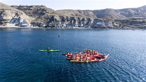 Santorini Sunset Sea Kayak With Light Dinner GetYourGuide