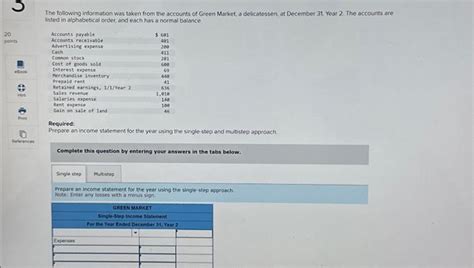 Points Ebook Hint Print References The Following Chegg