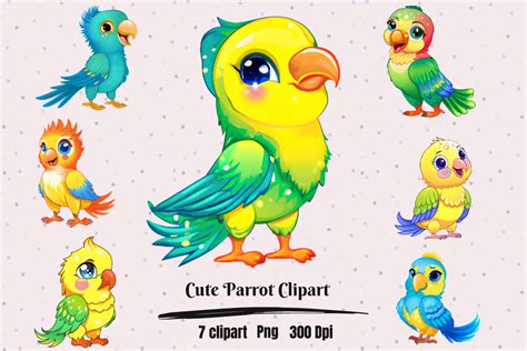 Baby Parrot Clipart Image