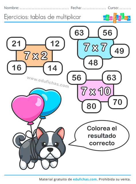 🥇 Tabla Del 7 Aprender Las Tablas De Multiplicar Gratis