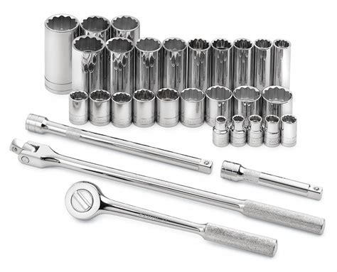 Sk Professional Tools Socket Wrench Set Socket Size Range In To