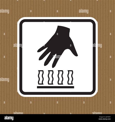 Hot Surface Do Not Touch Symbol Stock Vector Image Art Alamy