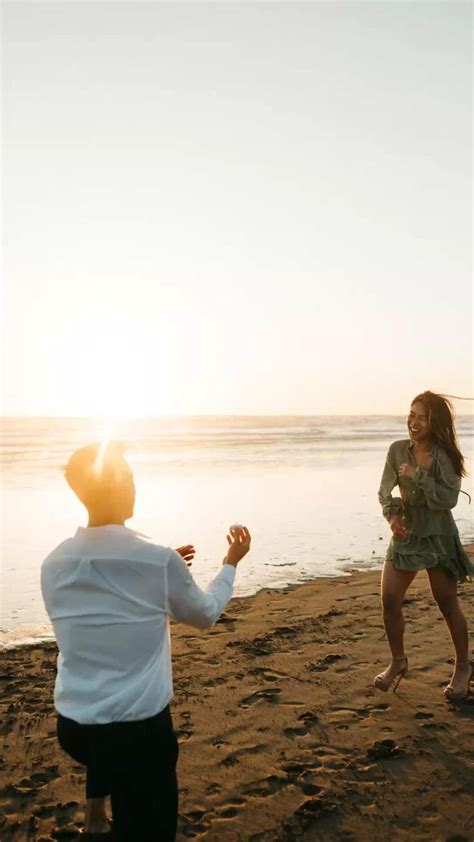 Sunset beach proposal | Beach pictures, Beach proposal, Engagement photos