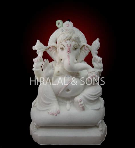 Jaipurcrafts White Marble Ganesha Statue Size 12 8ft At Rs 15000 In