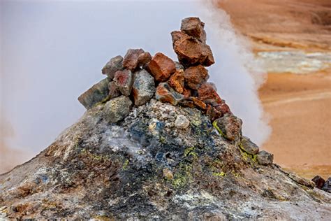 Volcano Fumarole In Iceland2 Stock Photo Download Image Now