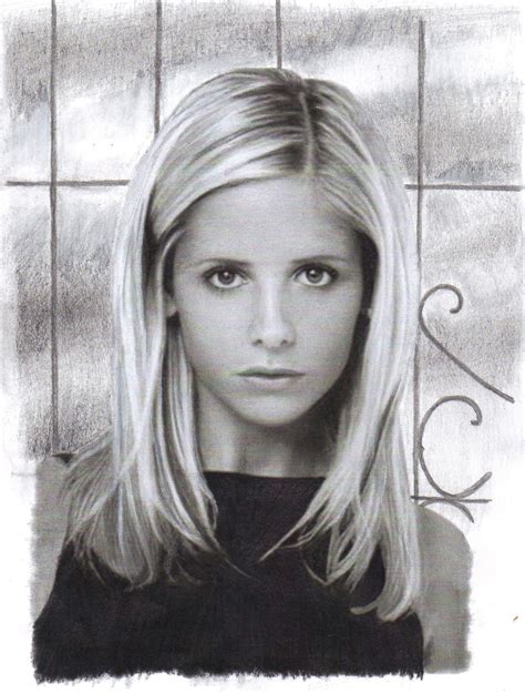 Buffy The Vampire Slayer Drawingillustration By Annevenier Foundmyself